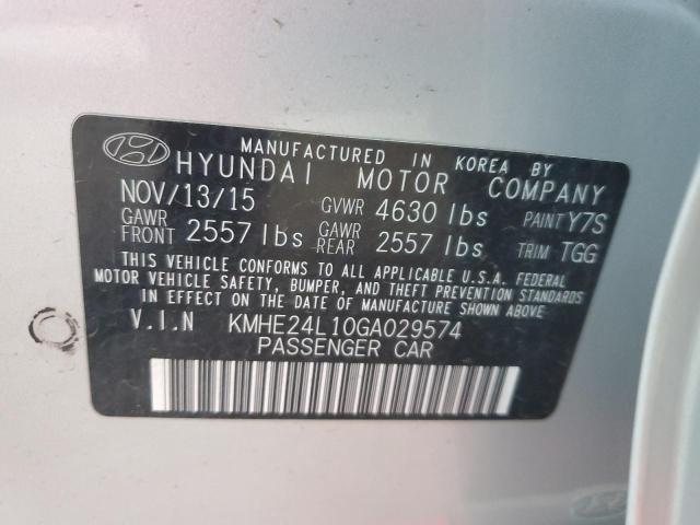 2016 HYUNDAI SONATA HYB - KMHE24L10GA029574