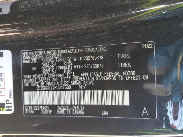 2023 LEXUS NX 350 2T2GGCEZ2PC017509