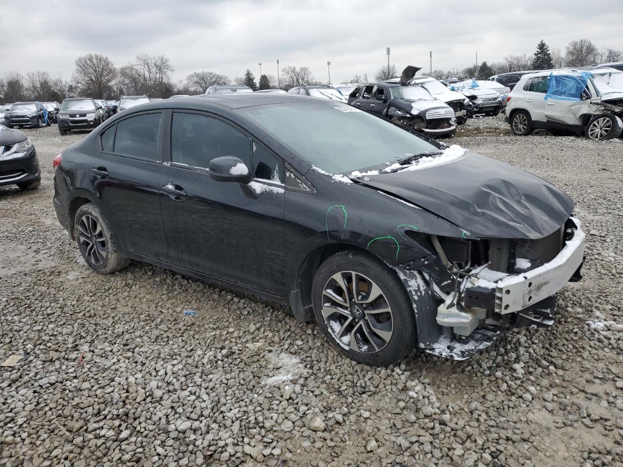 Lot #3030637175 2013 HONDA CIVIC EXL