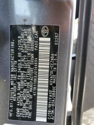2018 TOYOTA CAMRY L - 4T1B11HKXJU144694