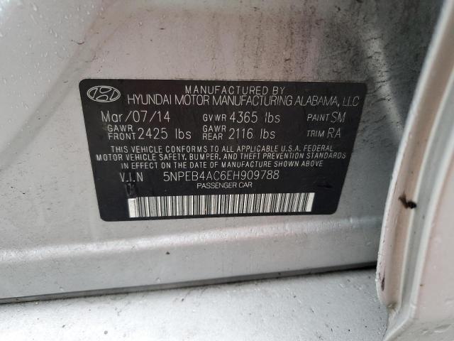 VIN 5NPEB4AC6EH909788 2014 HYUNDAI SONATA no.12