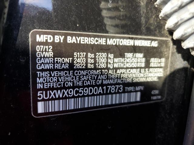 VIN 5UXWX9C59D0A17873 2013 BMW X3 no.13