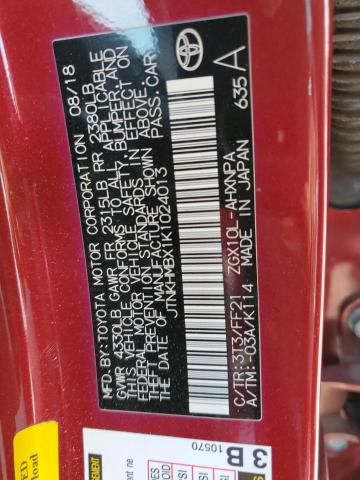 2019 TOYOTA C-HR XLE - JTNKHMBX1K1024013