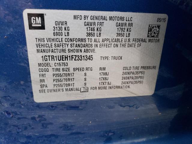 2015 GMC SIERRA C15 - 1GTR1UEH1FZ331345