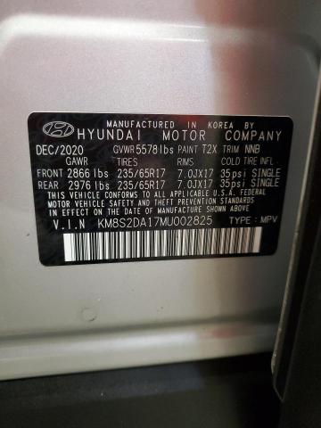 VIN KM8S2DA17MU002825 2021 HYUNDAI SANTA FE no.13