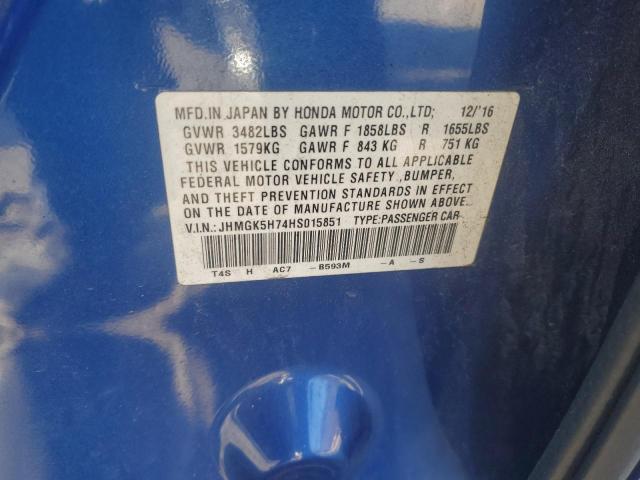 2017 HONDA FIT EX - JHMGK5H74HS015851