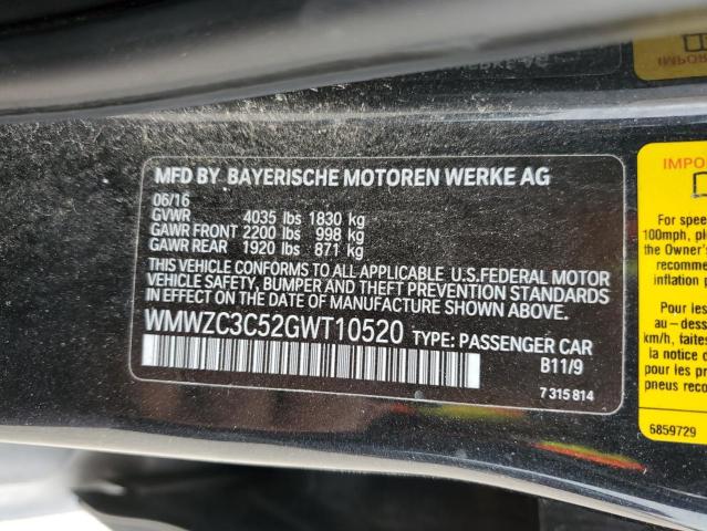2016 MINI COOPER S C - WMWZC3C52GWT10520