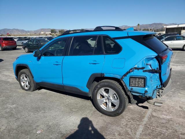 TOYOTA RAV4 XLE 2019 blue  hybrid engine JTMRWRFV4KJ009729 photo #3