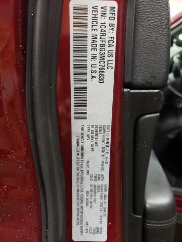 2021 JEEP GRAND CHER - 1C4RJFBG3MC766830