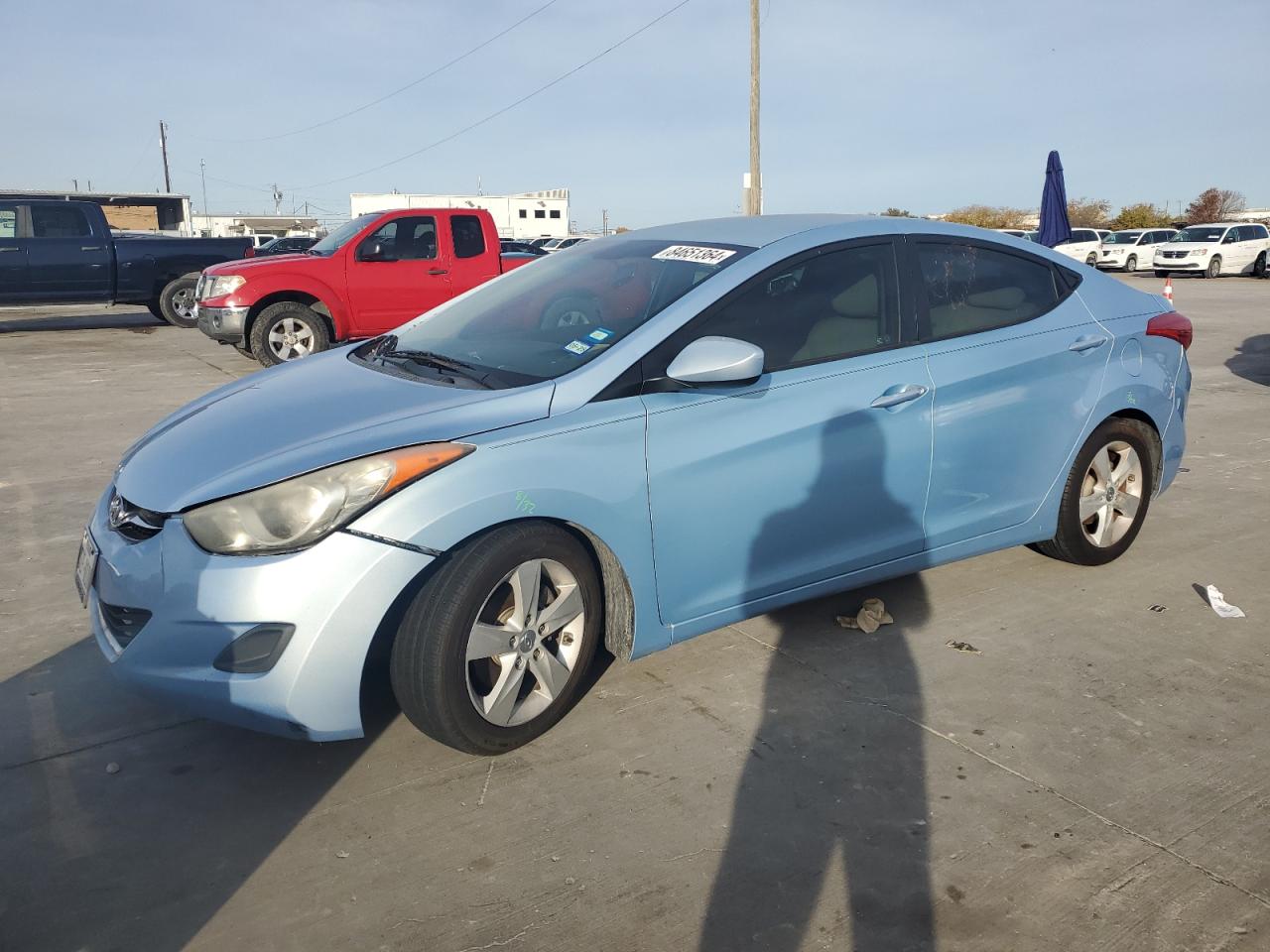 Lot #3027204308 2011 HYUNDAI ELANTRA GL