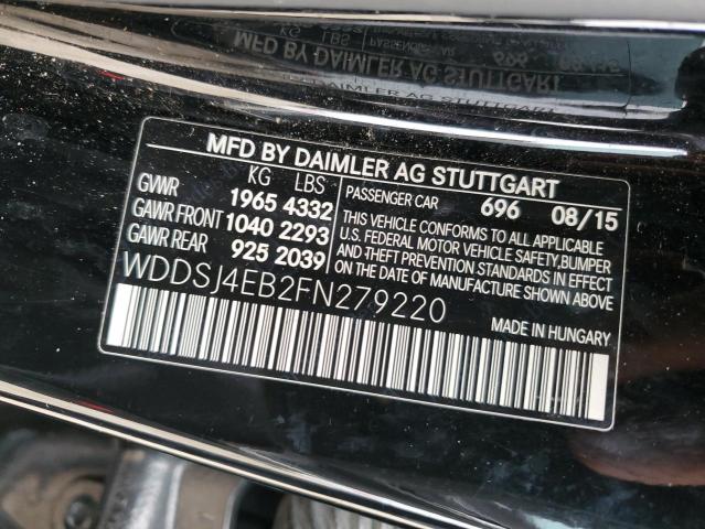 2015 MERCEDES-BENZ CLA 250 - WDDSJ4EB2FN279220