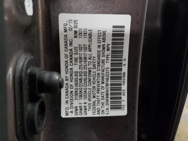 2015 HONDA CR-V EXL - 2HKRM4H78FH632275