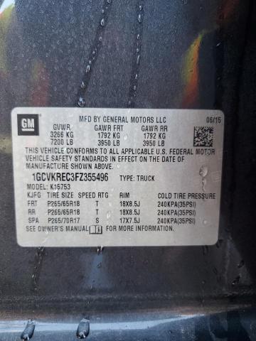 2015 CHEVROLET SILVERADO - 1GCVKREC3FZ355496
