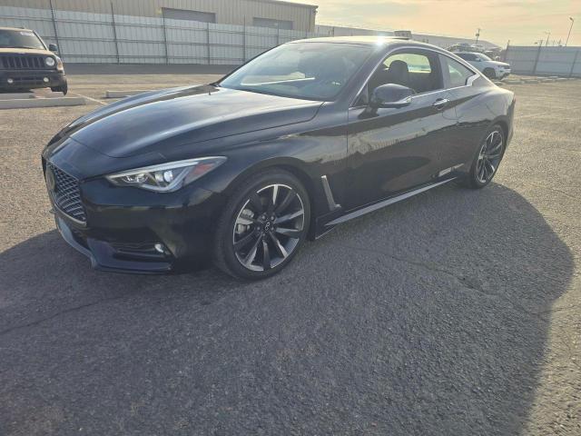 INFINITI Q60 LUXE 2022 black  gas JN1EV7KK6NM600278 photo #3