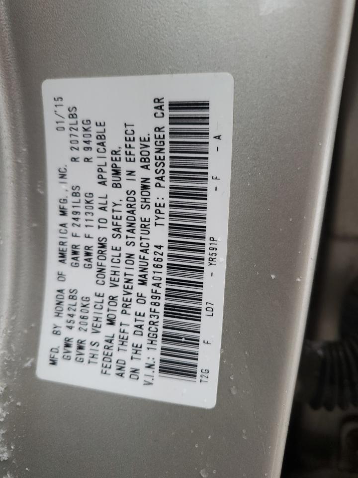 Lot #3030637128 2015 HONDA ACCORD EXL