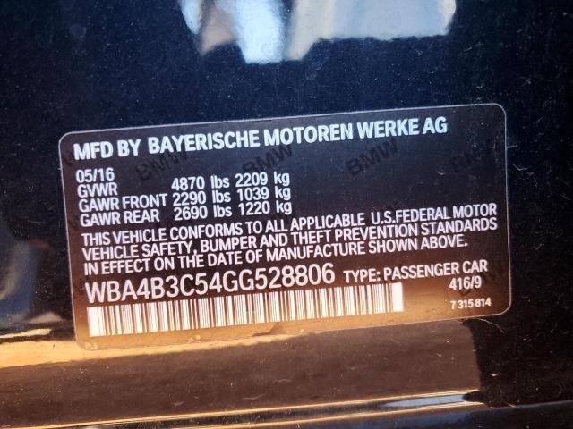 2016 BMW 435 XI GRA - WBA4B3C54GG528806