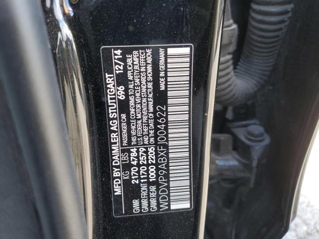2015 MERCEDES-BENZ B ELECTRIC WDDVP9ABXFJ004622