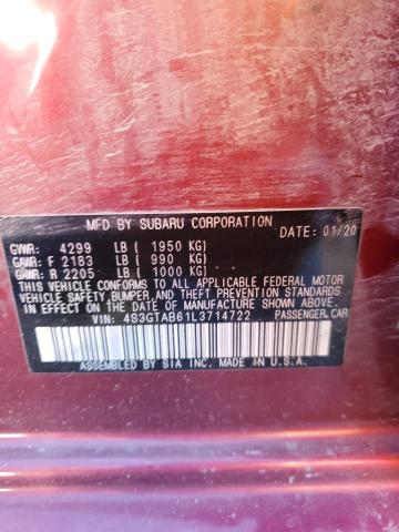 2020 SUBARU IMPREZA - 4S3GTAB61L3714722