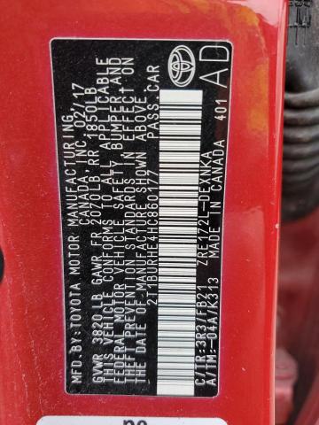 2017 TOYOTA COROLLA L - 2T1BURHE4HC860177