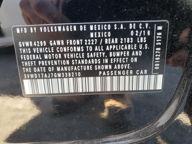 2016 VOLKSWAGEN JETTA SPOR - 3VWD17AJ7GM338210