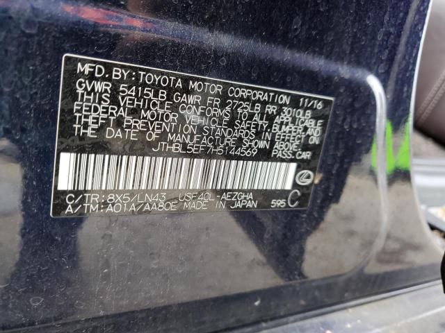 2017 LEXUS LS460 JTHBL5EF7H5144569