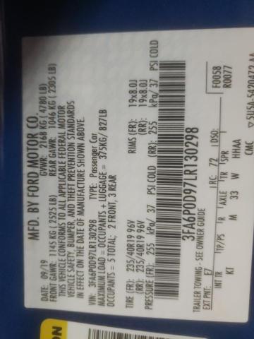 2020 FORD FUSION TIT - 3FA6P0D97LR130298