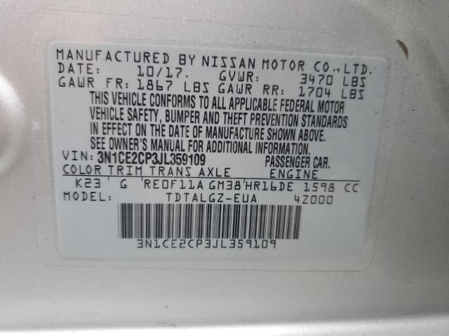 2018 NISSAN VERSA NOTE - 3N1CE2CP3JL359109