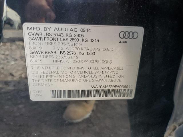 2015 AUDI Q5 TDI PRE WA1CMAFP9FA036911