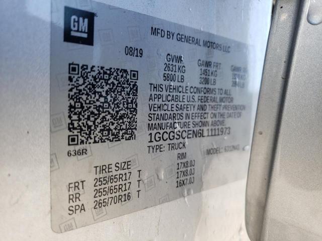 2020 CHEVROLET COLORADO L - 1GCGSCEN6L1111973