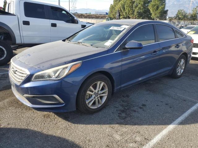 HYUNDAI SONATA SE 2017 blue sedan 4d gas 5NPE24AF2HH579470 photo #1