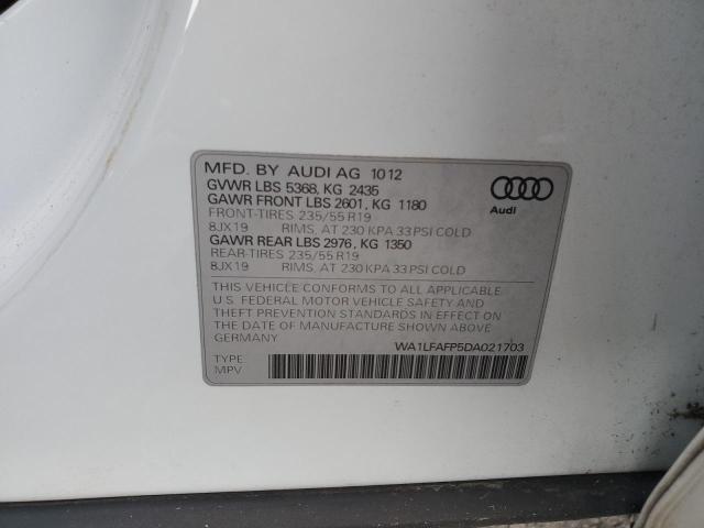 VIN WA1LFAFP5DA021703 2013 AUDI Q5 no.14