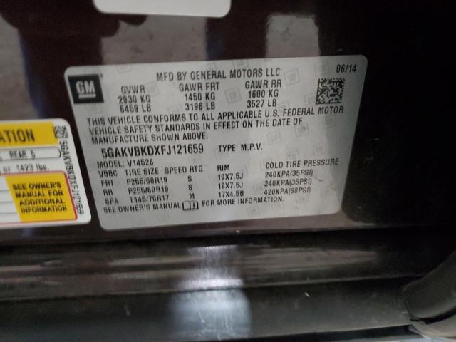 2015 BUICK ENCLAVE - 5GAKVBKDXFJ121659