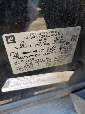 2017 CADILLAC XT5 - 1GYKNARS3HZ126780