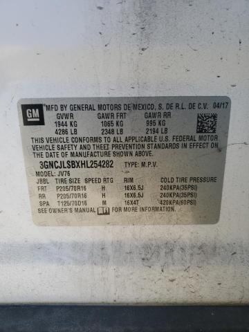 2017 CHEVROLET TRAX 1LT - 3GNCJLSBXHL254282