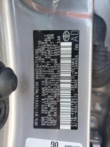 2016 TOYOTA COROLLA L - 2T1BURHE7GC696485