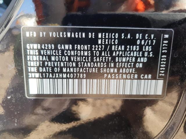 2017 VOLKSWAGEN JETTA SEL - 3VWL17AJXHM407789