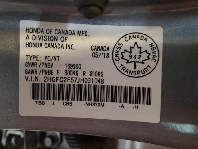 2018 HONDA CIVIC LX - 2HGFC2F57JH031048