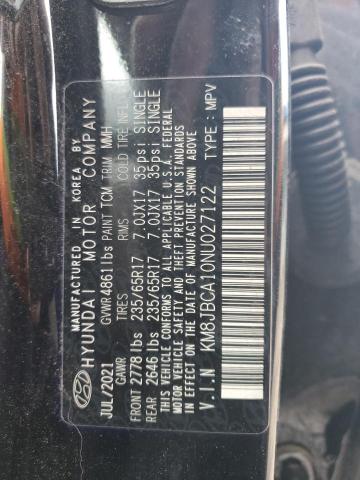 2022 HYUNDAI TUCSON BLU - KM8JBCA10NU027122