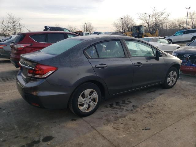 HONDA CIVIC LX 2013 silver sedan 4d gas 2HGFB2F58DH587831 photo #4