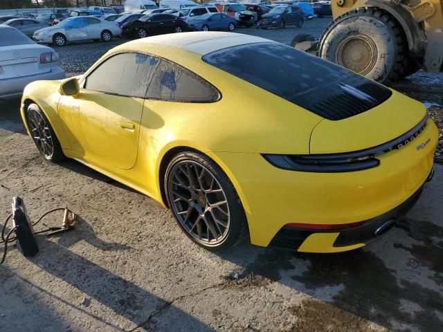 PORSCHE 911 CARRER 2021 yellow  gas WP0AA2A93MS205400 photo #3