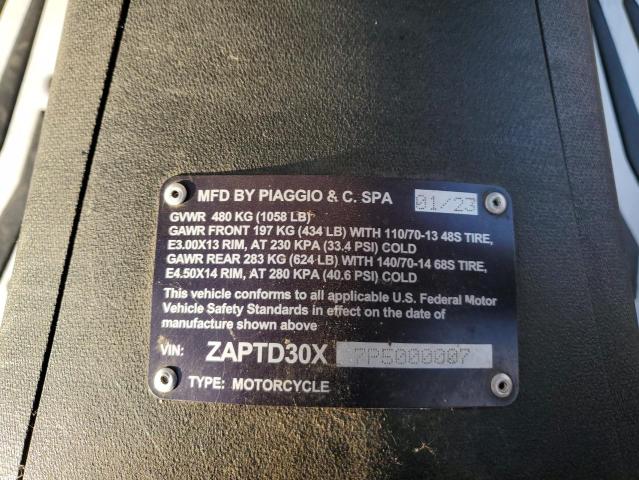 2023 PIAGGIO MP3 530 EX ZAPTD30X7P5000007