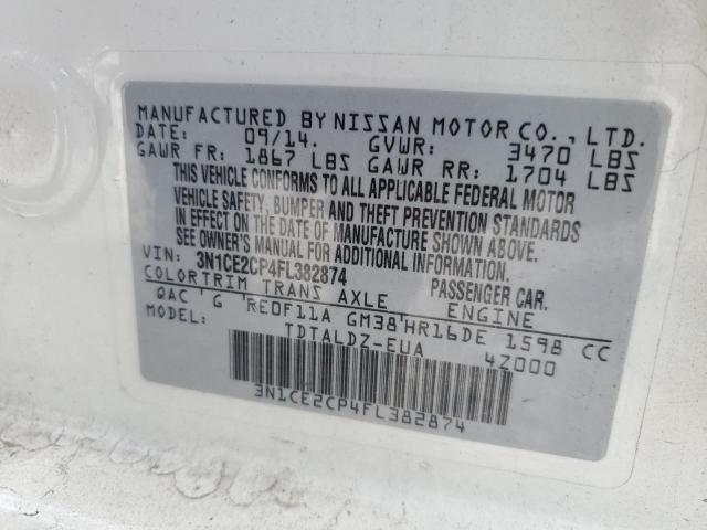 2015 NISSAN VERSA NOTE - 3N1CE2CP4FL382874