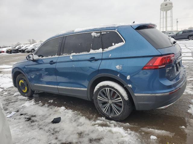 VOLKSWAGEN TIGUAN SE 2018 blue  gas 3VV2B7AX7JM004022 photo #3