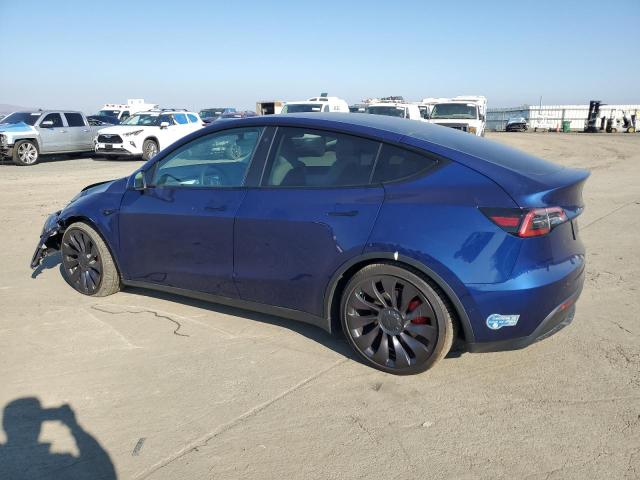 TESLA MODEL Y 2021 blue  electric 5YJYGDEF3MF261634 photo #3