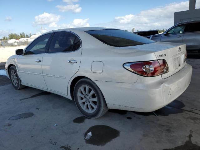 LEXUS ES 330 2004 white  gas JTHBA30G845001814 photo #3