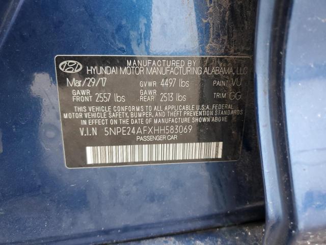 2017 HYUNDAI SONATA SE - 5NPE24AFXHH583069