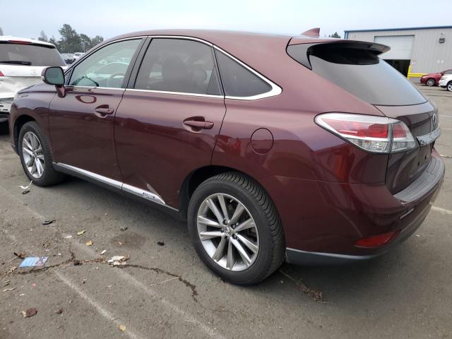 LEXUS RX 450H 2015 burgundy  hybrid engine 2T2ZB1BA3FC003532 photo #3