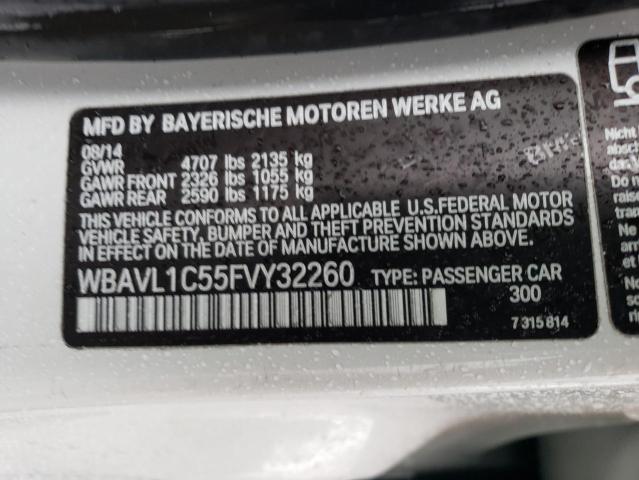 2015 BMW X1 XDRIVE2 - WBAVL1C55FVY32260