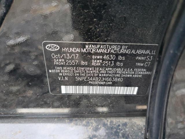 2018 HYUNDAI SONATA SPO - 5NPE34AB2JH663840
