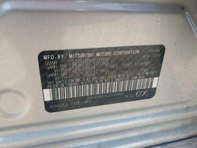 VIN JA4J24A51LZ009364 2020 MITSUBISHI OUTLANDER no.12